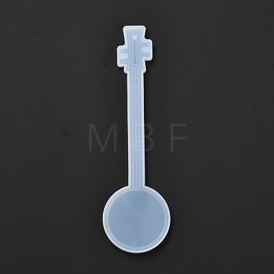 DIY Round Moon Lute Bookmark Silicone Molds DIY-F089-02-1