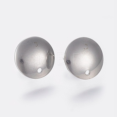 Non-Tarnish 304 Stainless Steel Stud Earring Findings STAS-K184-03-01P-1