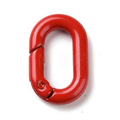 Spray Painted Alloy Spring Gate Rings PALLOY-K257-11-1