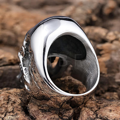 Skull 304 Stainless Steel Finger Rings for Men FS-WGF2445-02-1