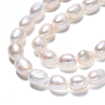 Natural Cultured Freshwater Pearl Beads Strands PEAR-N014-07H-1
