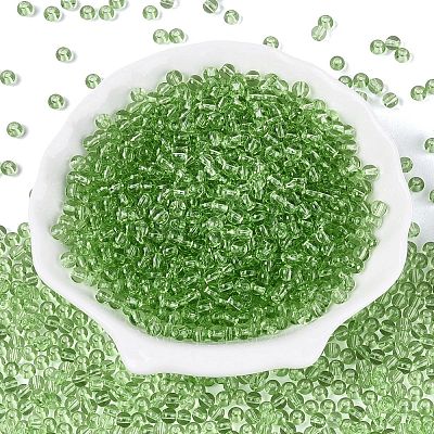 FGB Transparent Glass Seed Beads SEED-N013-01A-07-1
