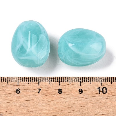 Opaque Acrylic Beads X-OACR-N137-36F-1