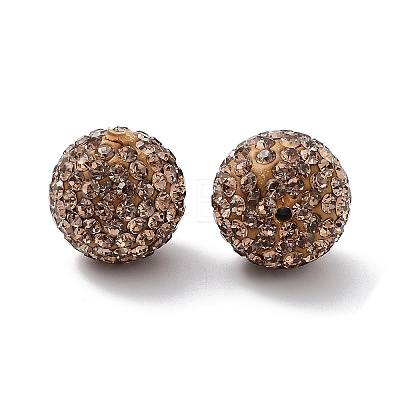 Grade A Rhinestone Pave Disco Ball Beads RB-Q105-14-1