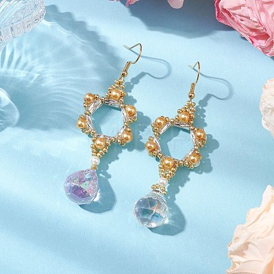 GLass Dangle Earrings EJEW-MZ00255-03-1