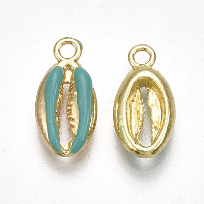 Alloy Enamel Pendants PALLOY-T065-27B-1