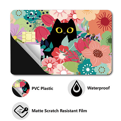 Rectangle PVC Plastic Waterproof Card Stickers DIY-WH0432-099-1