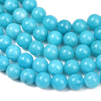 Dyed Natural White Jade Beads Strands GG-CBAD029-A07-10mm-1