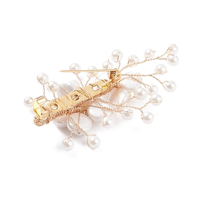 Shell Pearl Brooches JEWB-BR00067-1
