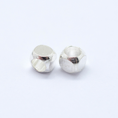 Cube Brass Spacer Beads KK-L015A-01S-1