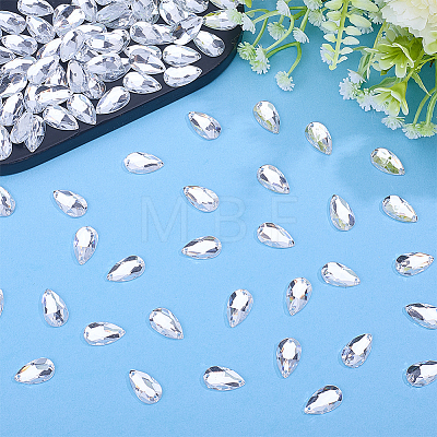 100Pcs Sew on Rhinestone ACRT-GO0001-01B-1