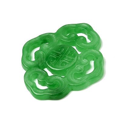 Natural Myanmar Jade Dyed Connector Charms G-Z162-09-1
