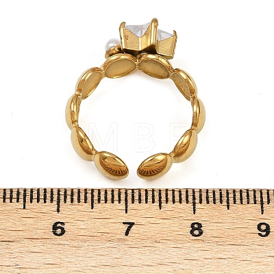 304 Stainless Steel Cuff Rings for Women LS-RJEW-S639-03G-1