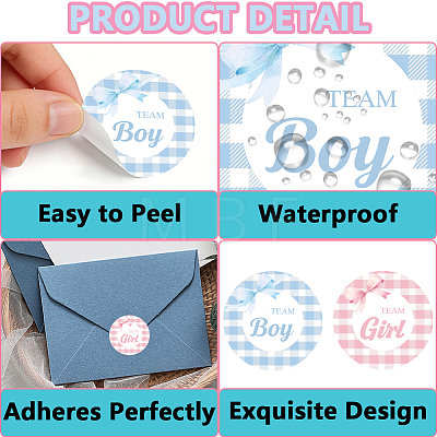 Flat Round Self-Adhesive Stickers DIY-WH0928-001-1