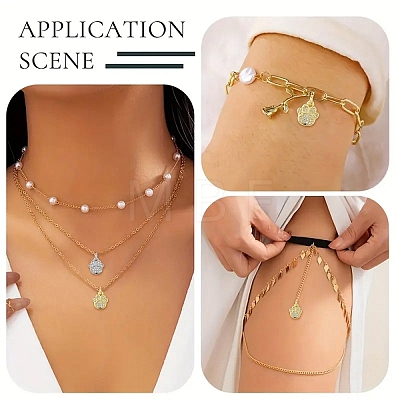 5Pcs Rack Plating Brass Micro Pave Clear Cubic Zirconia Charms KK-YW0003-36G-1