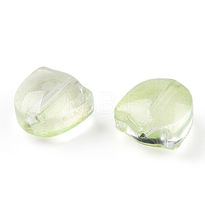Spray Painted Transparent Glass Beads GLAA-T022-26-A03-1