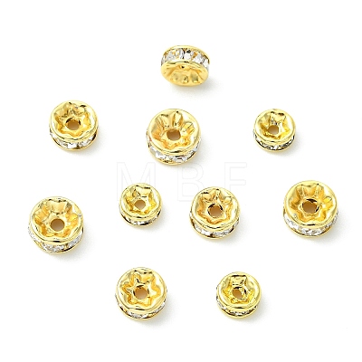 30Pcs 3 Styles 316 Surgical Stainless Steel Rhinestone Spacer Beads STAS-CJ0003-64-1
