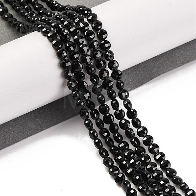 Natural Black Spinel Beads Strands G-F770-B01-01-1