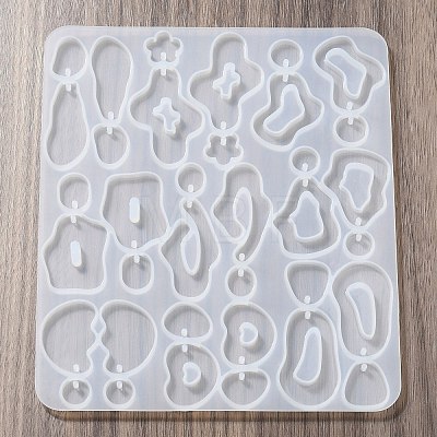 DIY Silicone Irregular Shape Pendant Molds DIY-M047-01B-1