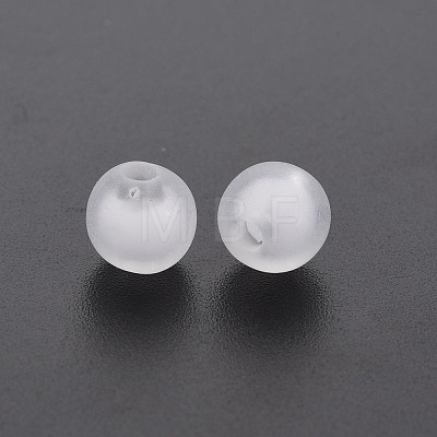 Frosted Acrylic Beads X-FACR-Q006-16mm-01-1