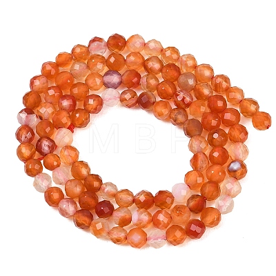 Natural Flower Agate Beads Strands G-B175-D23-4mm-1