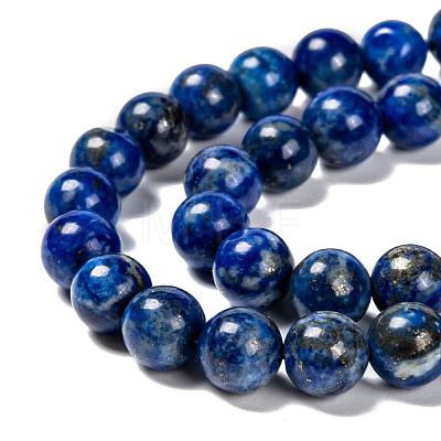 Natural Lapis Lazuli Bead Strands G-G953-01-8mm-1