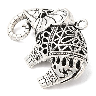 Tibetan Style Alloy Pendants TIBEP-R212-AS-RS-1