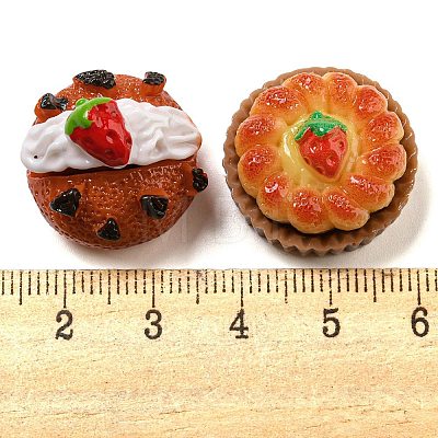 Opaque Resin Imitation Food Decoden Cabochons RESI-G100-01C-1