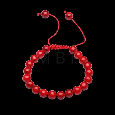 Adjustable Glass Braided Bead Bracelets BJEW-BB21241-I-1
