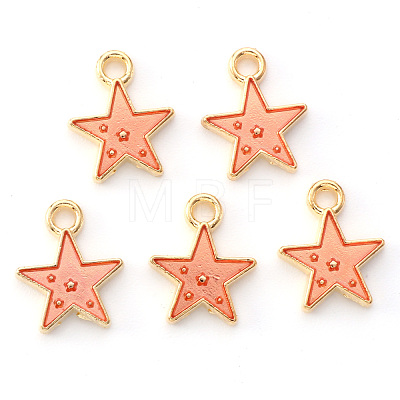 Alloy Enamel Charms X-ENAM-S121-028D-1