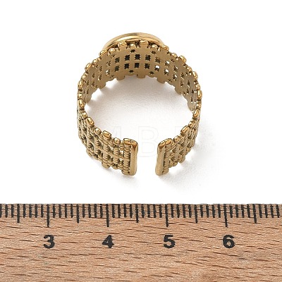 304 Stainless Steel Cuff Ring Components SA-CBA37BC-16B-G-1