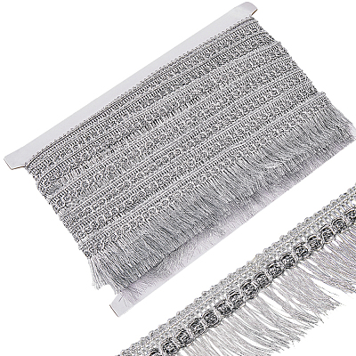 Polyester Tassel Lace Ribbons DIY-WH0530-69B-1