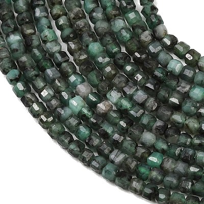 Natural Emerald Beads Strands G-B175-C05-2x2mm-1