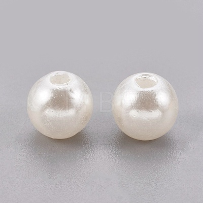 ABS Plastic Imitation Pearl Beads X-KY-G009-5mm-02-1