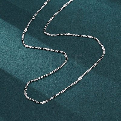 Brass Curb Chains Necklaces for Women NJEW-D302-06P-1