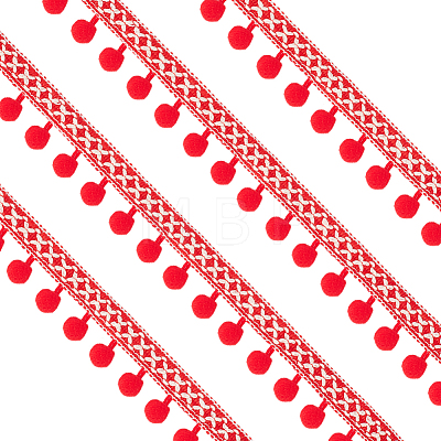 20Yards Nylon Pom Pom Ball Ribbons OCOR-MA0001-94B-1
