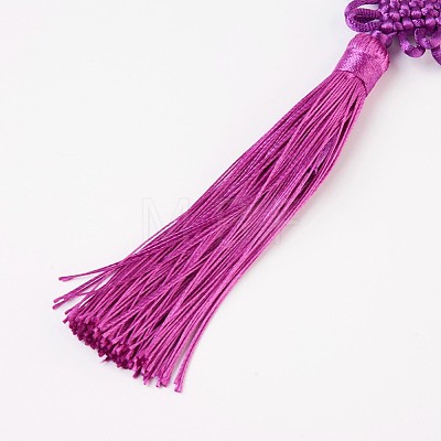 Polyester Tassel Pendant Decorations AJEW-WH0049-A06-1