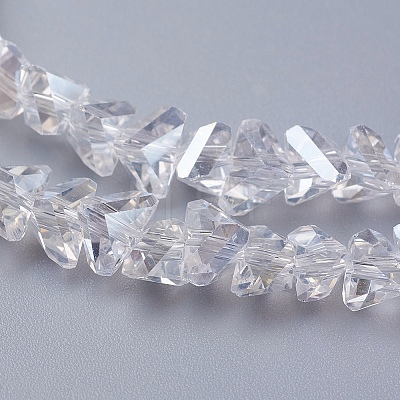 Electroplate Glass Beads Strands X-EGLA-J146-6mm-AB01-1