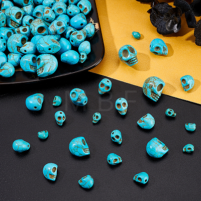 Synthetic Turquoise Beads Strands TURQ-FH0001-01-1