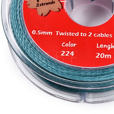 2-Ply Round Waxed Cotton Thread Cords YC-T004-01A-17-1