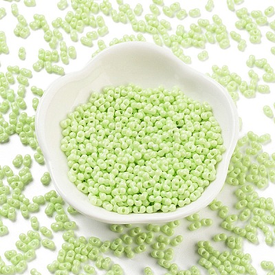 Baking Paint Glass Seed Beads SEED-A033-05S-1