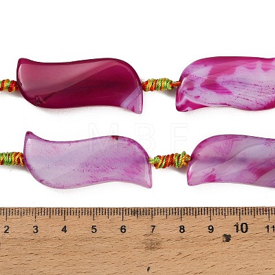 Dyed & Heated Natural Banded Agate Beads Strands GG-CBAB9C6-B04-01-1