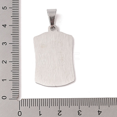 304 Stainless Steel Pendants STAS-M068-08P-1