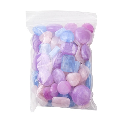 72Pcs 9 Styles Imitation Gemstone Acrylic Beads OACR-FS0002-82-1