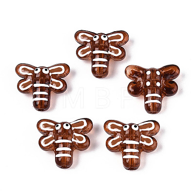 Handmade Lampwork Enamel Beads LAMP-T023-26A-1