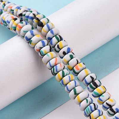 Handmade Polyester Clay Beads Strand CLAY-P001-02C-1