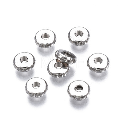 Tarnish Resistant 201 Stainless Steel Spacer Beads STAS-S117-013-1