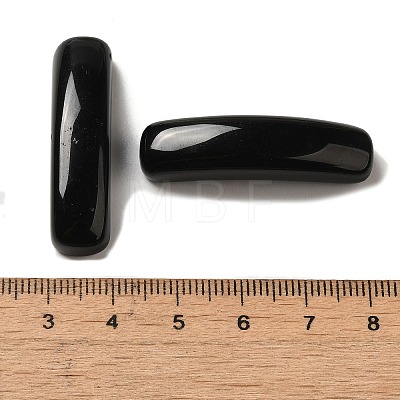 Natural Obsidian Connector Charms G-G095-01D-1