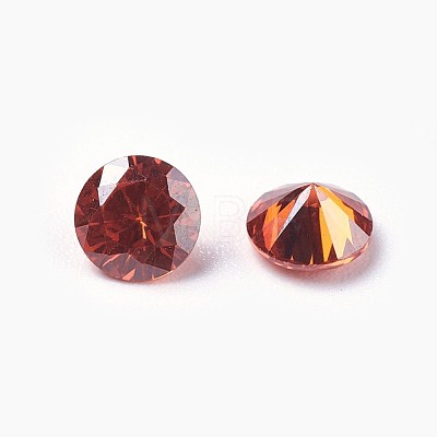 Cubic Zirconia Pointed Back Cabochons ZIRC-WH0001-B08-1