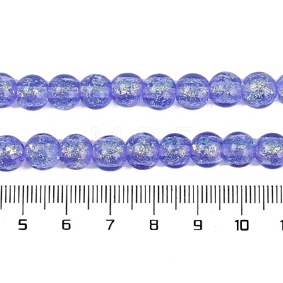 Handmade Foil Lampwork Beads Strands FOIL-K003-06A-02-1